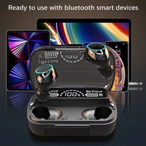 Bluetooth 5.2 Wireless Earbuds,LED Digital Display Charging Case Headset,HD Stereo Noise Reduction TWS-Headphones for Kids Sports Game