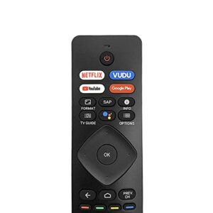 Smartway2save NH800UP RF402A-V14 Replacement Voice Remote Control Compatible for Philips Android 4K Ultra HD Smart LED TV with Google Assistant, Netflix Vudu YouTube Google Play Buttons