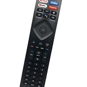 Smartway2save NH800UP RF402A-V14 Replacement Voice Remote Control Compatible for Philips Android 4K Ultra HD Smart LED TV with Google Assistant, Netflix Vudu YouTube Google Play Buttons