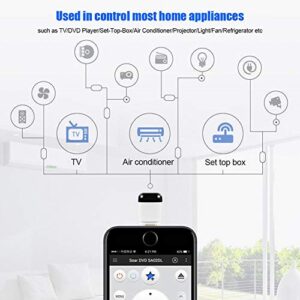 Universal Mini Smart IR Remote Controller, Smart Android Mobile Phone Infrared Control for TV/DVD Player/Set-Top-Box/Air Conditioner/Projector/Light/Fan/Refrigerator and More (Type-C)