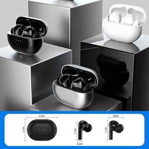 Awker A50 True Wireless Earbuds in Ear Bluetooth 5.1 Earphones Headphones, Touch Control with Charging Case, Built in Mic, Waterproof, TWS HiFi Stereo for Sport (Black)