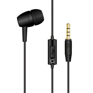 work pro mono earbud hands-free for motorola one 5g/edge/edge+/razr 2020/z flip/z play/moto with built-in microphone and crisp clear safe audio! (3.5mm / 3.5ft length cable)