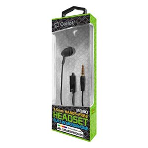 Work Pro Mono Earbud Hands-Free for Motorola One 5G/Edge/Edge+/Razr 2020/Z Flip/Z Play/Moto with Built-in Microphone and Crisp Clear Safe Audio! (3.5mm / 3.5ft Length Cable)