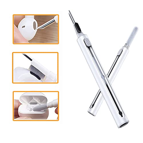 3 in 1 Headphone Cleaning Pen - Multifunctional Pen Cleaner, Retractable Earphone Cleaner for Smartphones, Cameras, Hearing Aids, Keyboards, Tablets