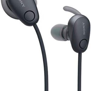 Sony SP600N Wireless Noise Canceling Sports In-Ear Headphones, Black (WI-SP600N/B)