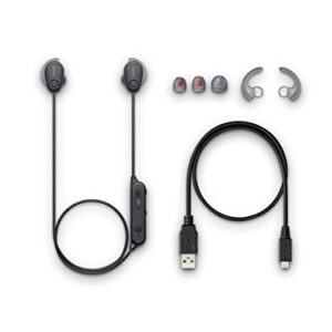 Sony SP600N Wireless Noise Canceling Sports In-Ear Headphones, Black (WI-SP600N/B)