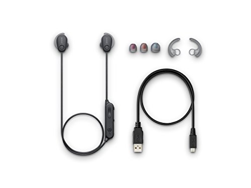 Sony SP600N Wireless Noise Canceling Sports In-Ear Headphones, Black (WI-SP600N/B)