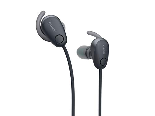 Sony SP600N Wireless Noise Canceling Sports In-Ear Headphones, Black (WI-SP600N/B)