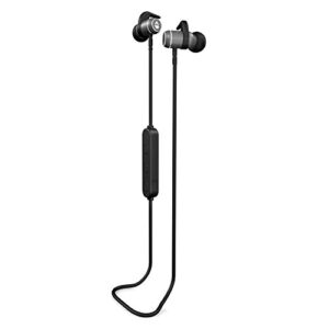 ecoxgear sweat proof sport buds with microphone & control & passive noise cancellation – black