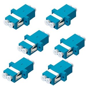 duplex lc to lc female to female coupler f/f lc/lc lc-lc lc fiber optic adapter sm mm coupler single-mode multimode lc female to lc female couplers