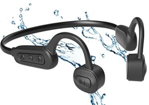 taiyoko bone conduction ip68 waterproof bluetooth 5.0 headphones open-ear sport wireless headset with mp3 play swimming headphones up to 6-8h playtime