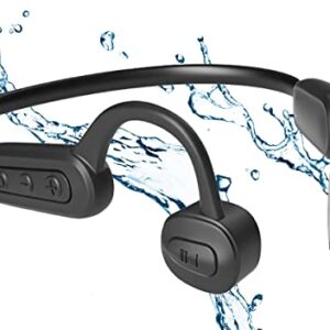 Taiyoko Bone Conduction IP68 Waterproof Bluetooth 5.0 Headphones Open-Ear Sport Wireless Headset with MP3 Play Swimming Headphones Up to 6-8H Playtime