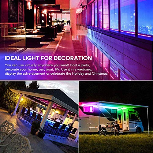 KORJO Dream Color LED Strip Lights, 32.8ft/10M Bluetooth LED Chasing Light with APP, 12V 300 LEDs 5050 RGB Color Changing Rope Light Kit, Flexible Led Strip Lighting for Home Kitchen