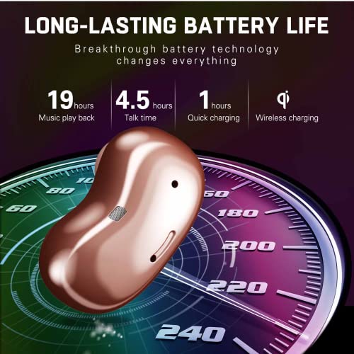 Urbanx Street Buds Live True Wireless Earbud Headphones for Samsung Galaxy A03s - Wireless Earbuds W/Hands Free Controls - (Us Version) - Rose Gold