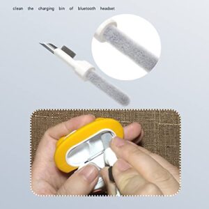Cleaning Pen for Bluetooth Earbuds ,Cleaner Kit for Airpods Pro,Earbud Cleaning Kit,Multifunction Headphone Cleaning Brush Tool with Soft Brush Suitable for Headset,Keyboard, Phone and Camera Lens