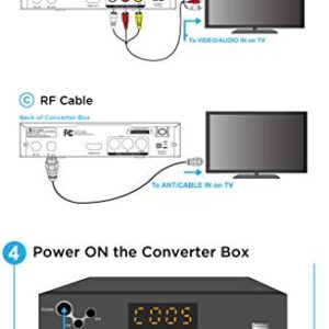 Digital Converter, Ematic Digital TV Converter Box with Recording, Playback, & Parental Controls, AT103B (Non-Retail Packaging)