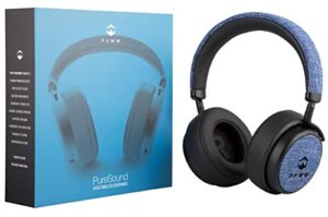 paww puresound headphones – over the ear bluetooth fashion headphones – hi fi sound quality longer playtime – for calls movies & more (nautical blue)
