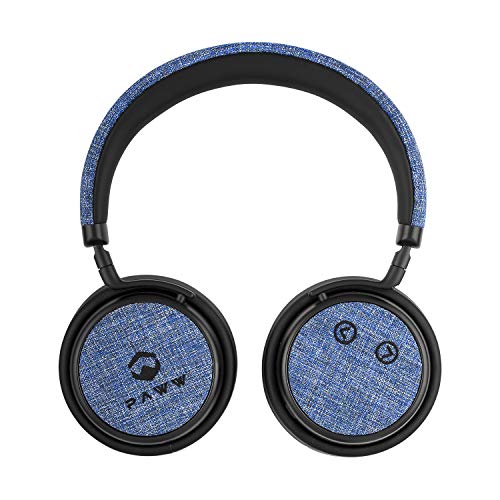 Paww PureSound Headphones - Over The Ear Bluetooth Fashion Headphones – Hi Fi Sound Quality Longer Playtime - for Calls Movies & More (Nautical Blue)