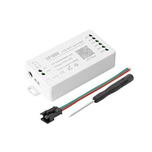 btf-lighting ws2812b wifi sp108e controller support ws2811 ws2815 ws2801 sk6812 ws2813 sk9822 apa102c etc almost all led strip module light ios/android app control ap mode/sta mode