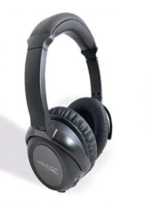 solitude wireless active noise cancelling headphone, over-ear, built for comfort, great for work from home