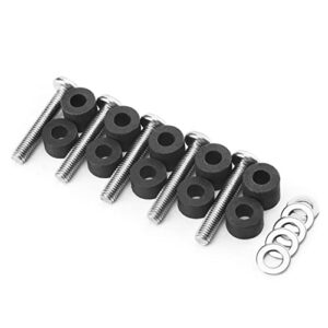 rust-free m8 screws for samsung tv – 5 set of stainless steel m8 x 45mm tv mounting bolts with washers and 10mm/15mm spacers, replacement wall mount screws, fit 49 – 88 inches samsung tvs