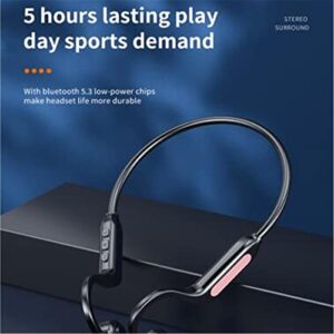 Bluetooth 5.3 Headset Wireless Ear Mounted Sports LED Digital Display Conduction Bluetooth Headset Headphones for Sports