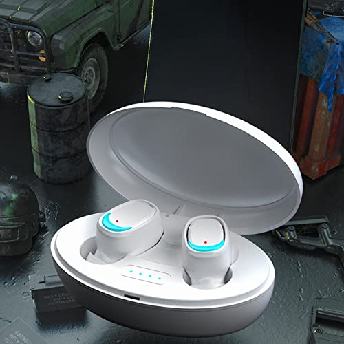 Fingerprint Control Wireless Earbuds Bluetooth 5.2 Headphones with Charging Case Bluetooth Headphones with Mics Power Display for Music Sports Working
