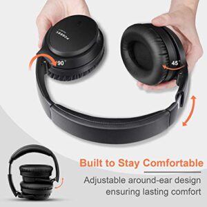 FOGEEK Active Noise Cancelling Headphones, Apollo 11 Bluetooth Headphones with Mic Deep Bass Hi-Fi Sound, Wireless Foldable Headphones, 30 Hours Battery Life for Traveling TV PC Cellphone