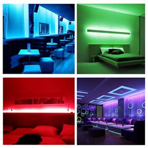 DAYBETTER 16.4ft 5m Waterproof Led Strip Lights, Flexible Color Changing 5050 RGB 150 LEDs Light Strips Kit Work with App