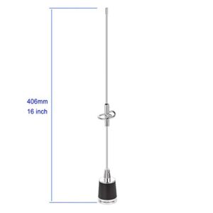 Bingfu VHF UHF 144/430MHz Mobile Radio Antenna Dual Band 136-174MHz 400-470MHz Vehicle Ham Radio NMO Mount Antenna for Car Truck Ham Radio Mobile Radio Amateur Radio Two Way Radio Marine VHF Radio