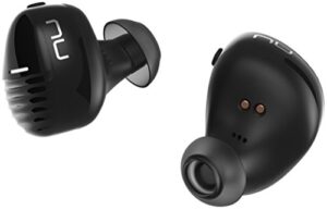 nuforce optoma be free8 truly wireless premium earphones with 16h battery life, aac+aptx, spinfit ear tips and charging case
