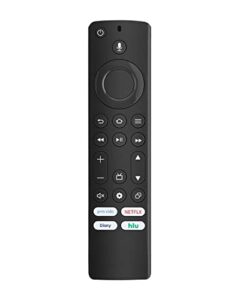 ns-rcfna-21 voice replacement remote control for insignia and toshiba fire smart tvs with 4 shortcut buttons (primevideo netflix disney+ hulu)