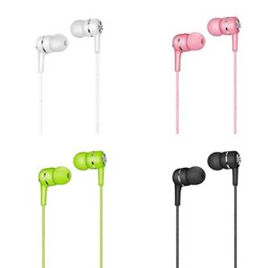 Tatoonly Superjiuex Simple Universal in-Ear Headphones Inline Computer Phone with Wheat Headset Wire Headset Earphone V4.2 Stereo