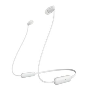 sony wi-c200 wireless in-ear headset/headphones with mic for phone call, white (wic200/w)