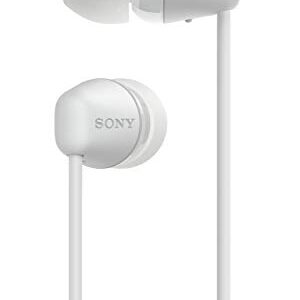 Sony WI-C200 Wireless in-Ear Headset/Headphones with mic for Phone Call, White (WIC200/W)