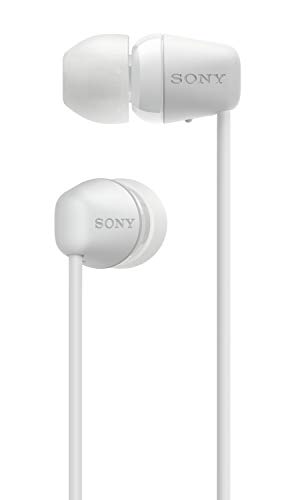 Sony WI-C200 Wireless in-Ear Headset/Headphones with mic for Phone Call, White (WIC200/W)