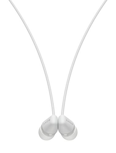 Sony WI-C200 Wireless in-Ear Headset/Headphones with mic for Phone Call, White (WIC200/W)