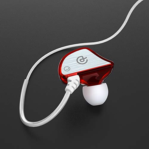 Ulian Heavy bass Earphone Drive Wired Earphones, Noise Reduction, Strong Bass Headphones with Microphone and Call Controller Compatible with iPhone, Android and BlackBerry in-Ear…