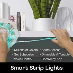 Geeni Prisma Plus Strip Smart Wi-Fi LED Strip Light Kit 9.8 ft, Indoor Outdoor Weatherproof, Brighter Colors and Tunable, Compatible with Alexa and Google Home Assistant