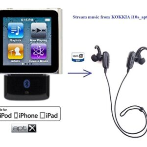 KOKKIA Marathons_3codecs : Bluetooth Stereo Headset with 3 codecs (SBC, aptX, FastStream). Compatible with Bluetooth iPhones,iPads/iPods and Other Bluetooth Stereo Sources.