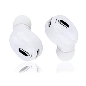 wireless earbuds, mini sports wireless bluetooth 5.0 earphone support 5h playtime in-ear universal tws headphones with mic for sports, fitness, leisure, driving, office, etc.(white)