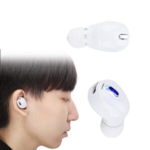 Wireless Earbuds, Mini Sports Wireless Bluetooth 5.0 Earphone Support 5H Playtime in-Ear Universal TWS Headphones with Mic for Sports, Fitness, Leisure, Driving, Office, etc.(White)