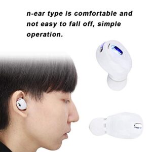 Wireless Earbuds, Mini Sports Wireless Bluetooth 5.0 Earphone Support 5H Playtime in-Ear Universal TWS Headphones with Mic for Sports, Fitness, Leisure, Driving, Office, etc.(White)