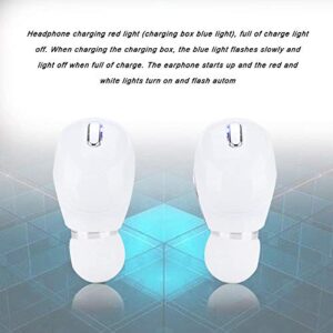 Wireless Earbuds, Mini Sports Wireless Bluetooth 5.0 Earphone Support 5H Playtime in-Ear Universal TWS Headphones with Mic for Sports, Fitness, Leisure, Driving, Office, etc.(White)