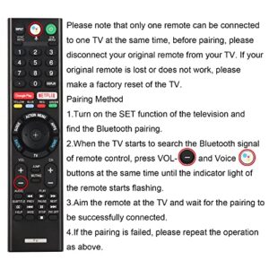 New RMF-TX300U Voice Remote Control Raplace RMF-TX200U RMF-TX201U, for Sony Smart TV LED 4K Ultra HDTV 149331811 XBR-75X940D XBR-55X930D XBR-65X930D XBR-75X850D XBR-55X850S with Two Batteries