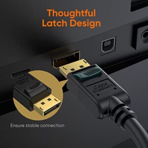 CableCreation Displayport Cable [10Ft/3M], 4K DP Cable 1.2 Male to Male Support 4K@60Hz, 2K@144Hz Compatible with Computer, Desktop, Laptop, PC, Monitor, Projector,Black
