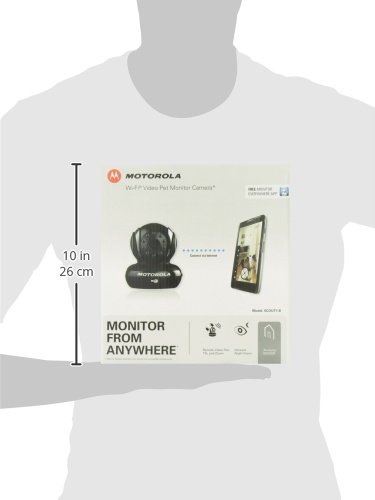 Motorola Scout1 Wi-Fi Pet Monitor for Remote Viewing with iPhone and Android Smartphones and Tablets, Black