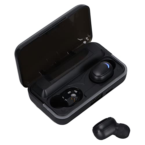 Noise Reduction Earbuds, Wireless Earbuds LED Display Bluetooth 5.1 Earphones with Charging Box and Different Sizes of Earplugs for Sports Driving Traveling Housework