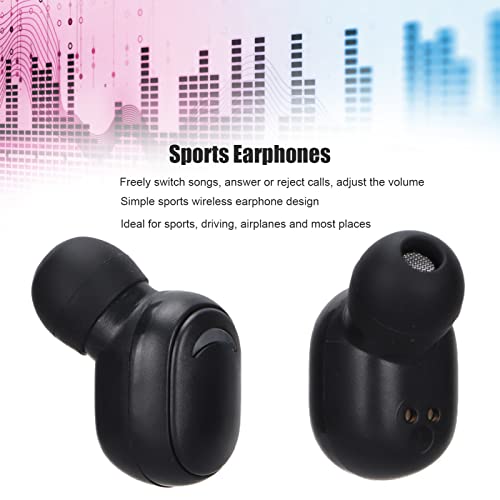 Noise Reduction Earbuds, Wireless Earbuds LED Display Bluetooth 5.1 Earphones with Charging Box and Different Sizes of Earplugs for Sports Driving Traveling Housework