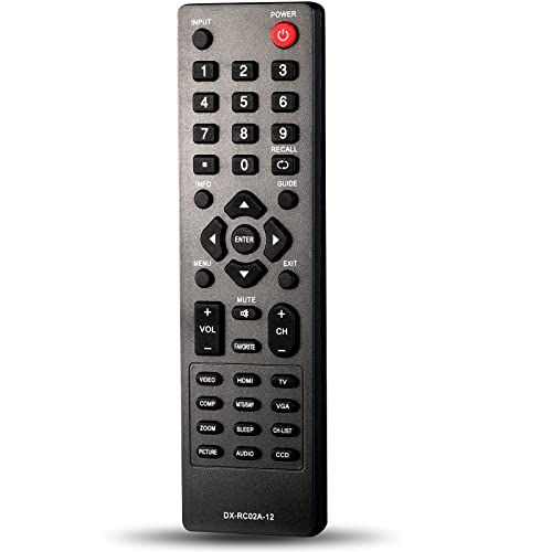 Universal Remote Control Fit for All Dynex LCD LED HDTV TV DX-RC02A-12